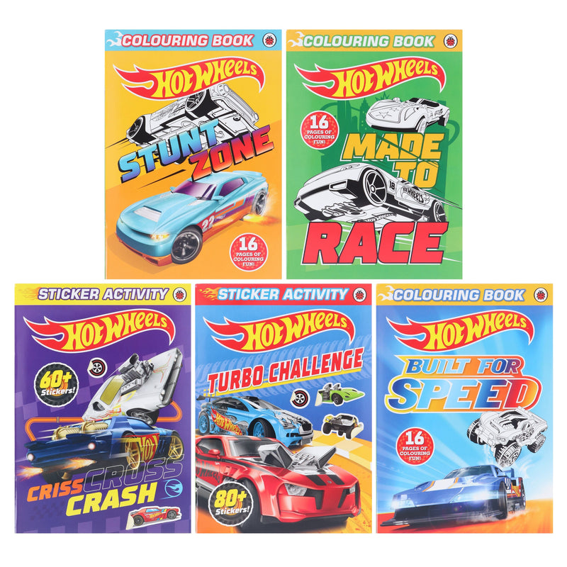 HotWheels Turbo Challenge 5 Sticker Activity Books Books2Door