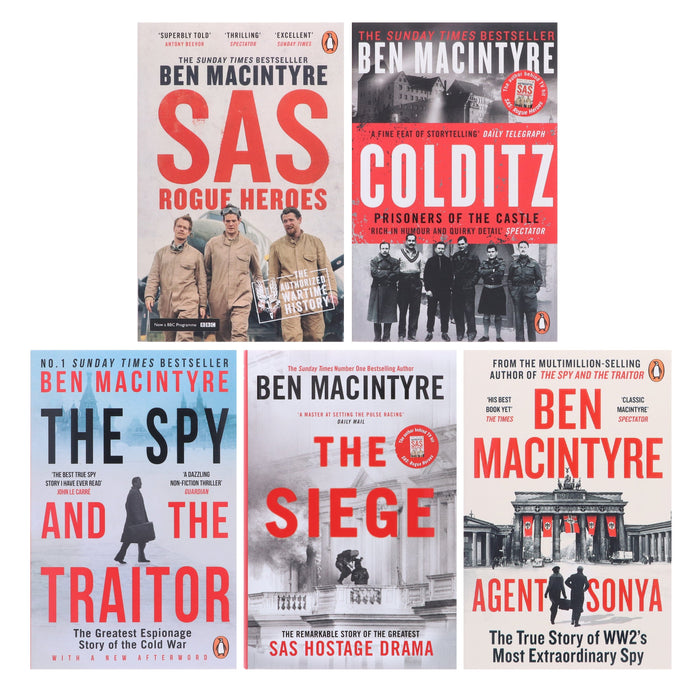 Ben Macintyre 5 Books Collection Set - Non Fiction - Paperback/Hardback Non-Fiction Penguin