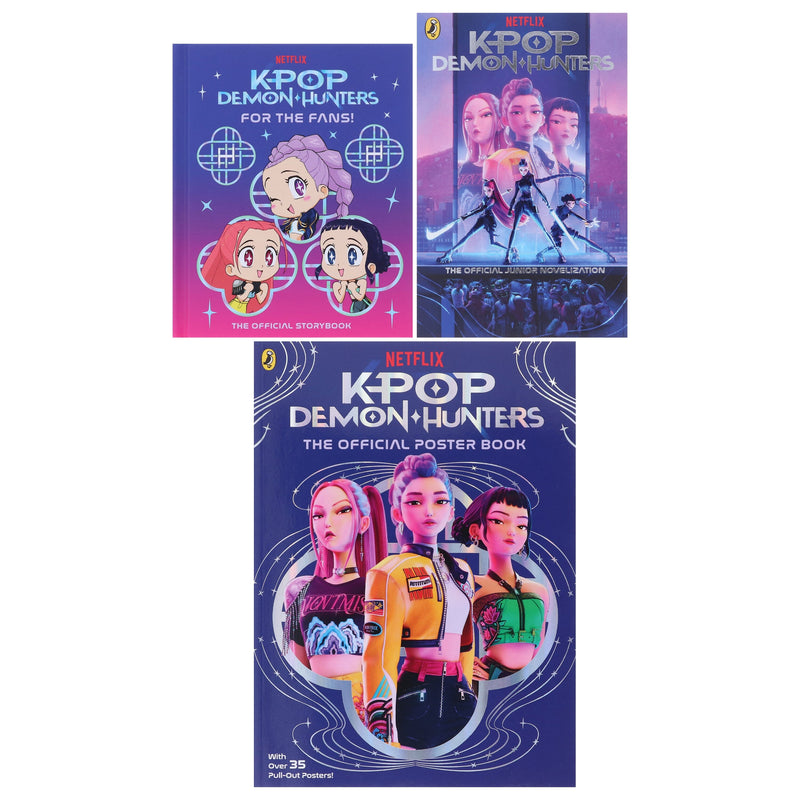 K-Pop Demon Hunters 3 Books Collection Set - Ages 6+ - Paperback/Hardback 5-7 Penguin Random House