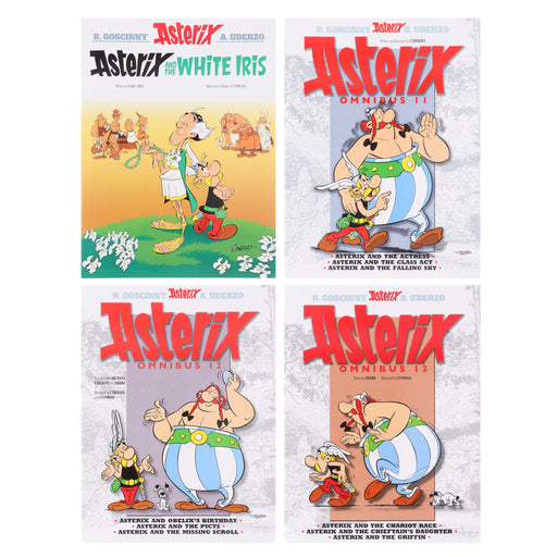 Asterix Omnibus 11-13 (Book 31-40) Graphic Novels by Goscinny & Uderzo: (3 Books in 1) 4 Books Collection Set - Ages 6-11 - Paperback Graphic Novels Hachette