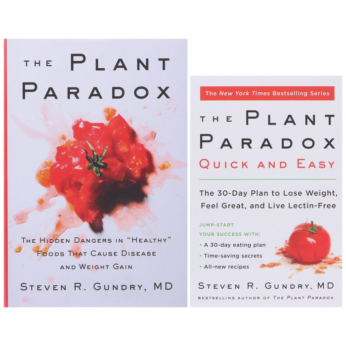The Plant Paradox & Plant Paradox Quick and Easy: By Dr. Steven R Gundry, MD 2 Books Collection Set - Non Fiction - Hardback/Paperback B2D DEALS HarperCollins Publishers