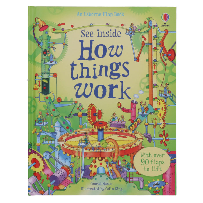 An Usborne Flap Book Series See Inside How Things Work by Conrad Mason - Ages 6+ - Board Book 7-9 Usborne Publishing Ltd