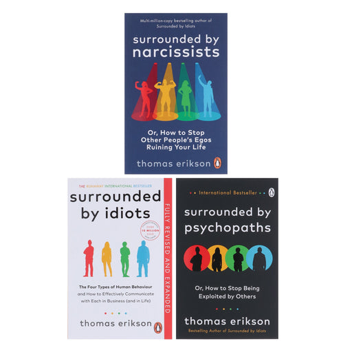 Surrounded By Narcissists, Psychopaths & Idiots By Thomas Erikson 3 Books Collection Set - Non Fiction - Paperback Non-Fiction Penguin Random House