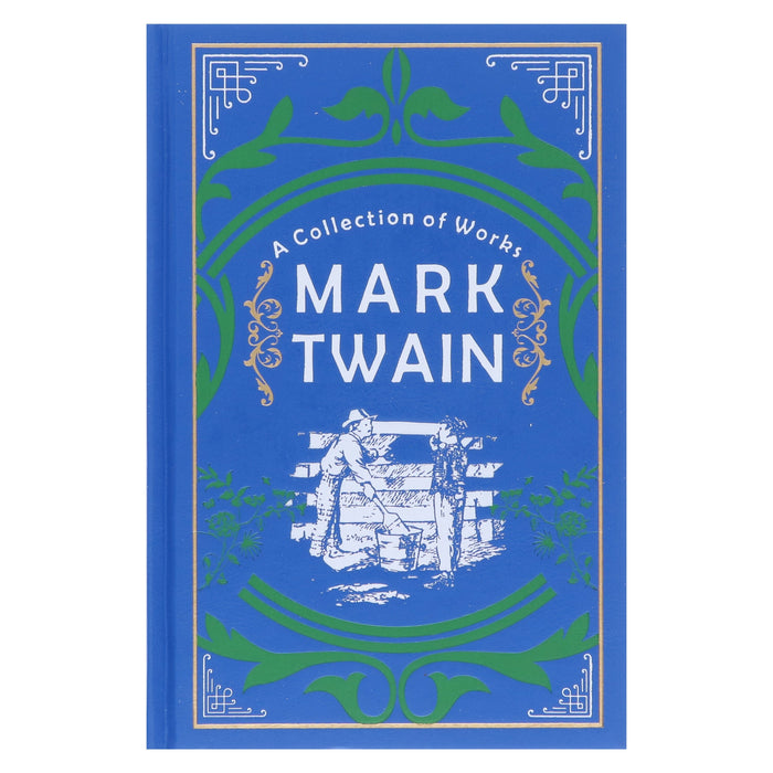 Mark Twain: A Collection of Works - Fiction - Hardback (Leather-bound) Fiction Wilco Books