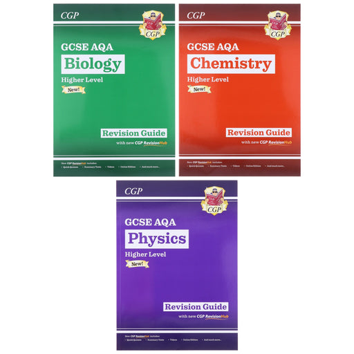 CGP GCSE Science AQA Higher Revision Guide with CGP RevisionHub 3 Books Set - Paperback Young Adult Coordination Group Publications Ltd (CGP)