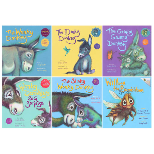 Wonky Donkey Series by Craig Smith & Maureen Thomson Illustrated 6 Books Collection Set - Ages 3+ - Paperback 3-5 Scholastic