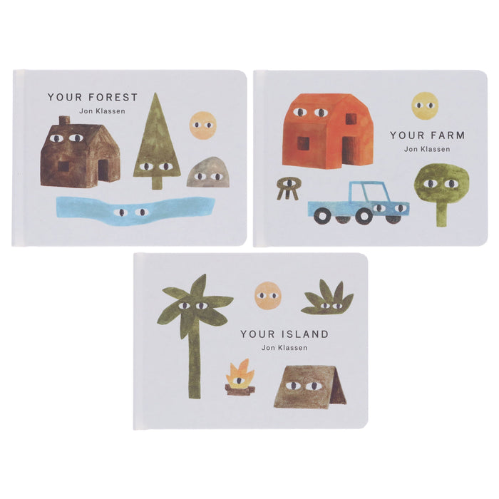 Your Places: A Trio of Board Books for the Youngest of Children by Jon Klassen 3 Books Collection Set - Ages 2-7 - Board Book 0-5 Walker Books