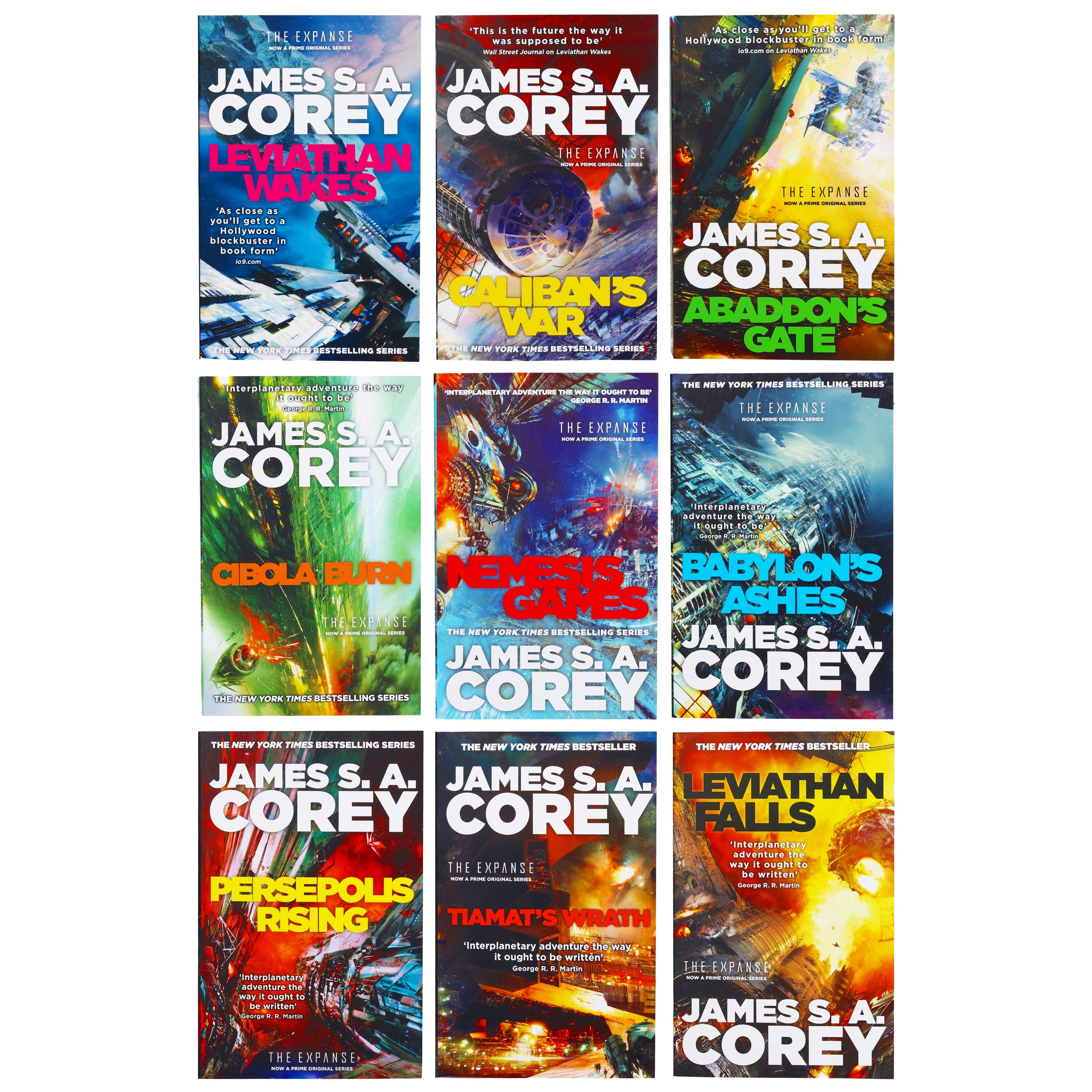 The Expanse Series 9 Books Collection Set by James S. A. Corey