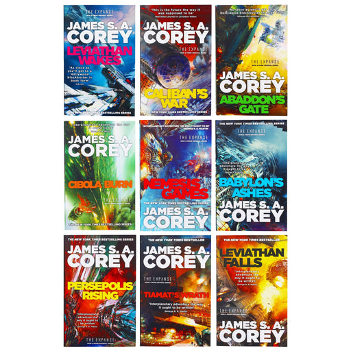 The Expanse Series 9 Books Collection Set by James S. A. Corey - Fiction - Paperback Fiction Little, Brown Book Group