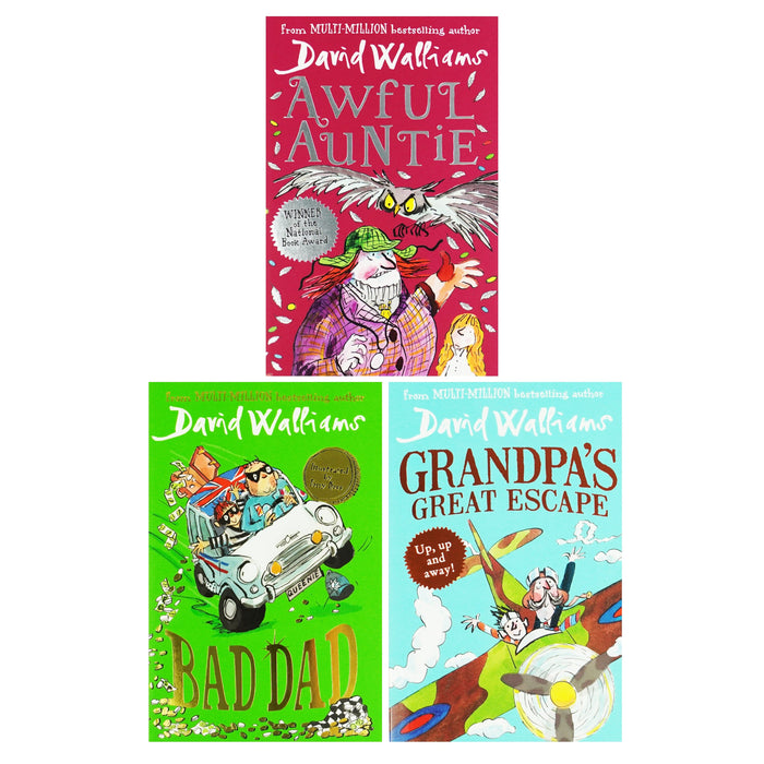 The World of David Walliams: Fun-Tastic Families 3 Books Box Set - Age 7-11 - Paperback 7-9 HarperCollins Publishers