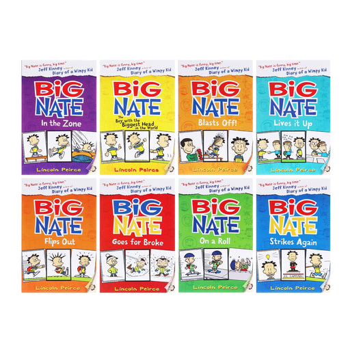The Big Nate Collection Series by Lincoln Peirce 8 Books Box Set - Ages 9-14 - Paperback 9-14 HarperCollins Publishers