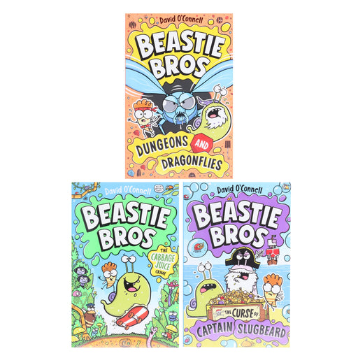Beastie Bros Series by David O'Connell Illustrated 3 Books Collection Set - Ages 7+ - Paperback 5-7 Scholastic