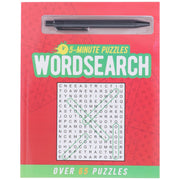 5-Minute Puzzles Wordsearch (includes ball-point pen): Over 65 Puzzles by Eric Saunders - Non Fiction - Paperback Non-Fiction Arcturus Publishing Ltd