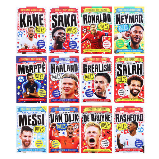 Football Superstars 12 Books Collection Set By Simon Mugford & Dan Green - Ages 5+ - Paperback 5-7 Welbeck Publishing Group