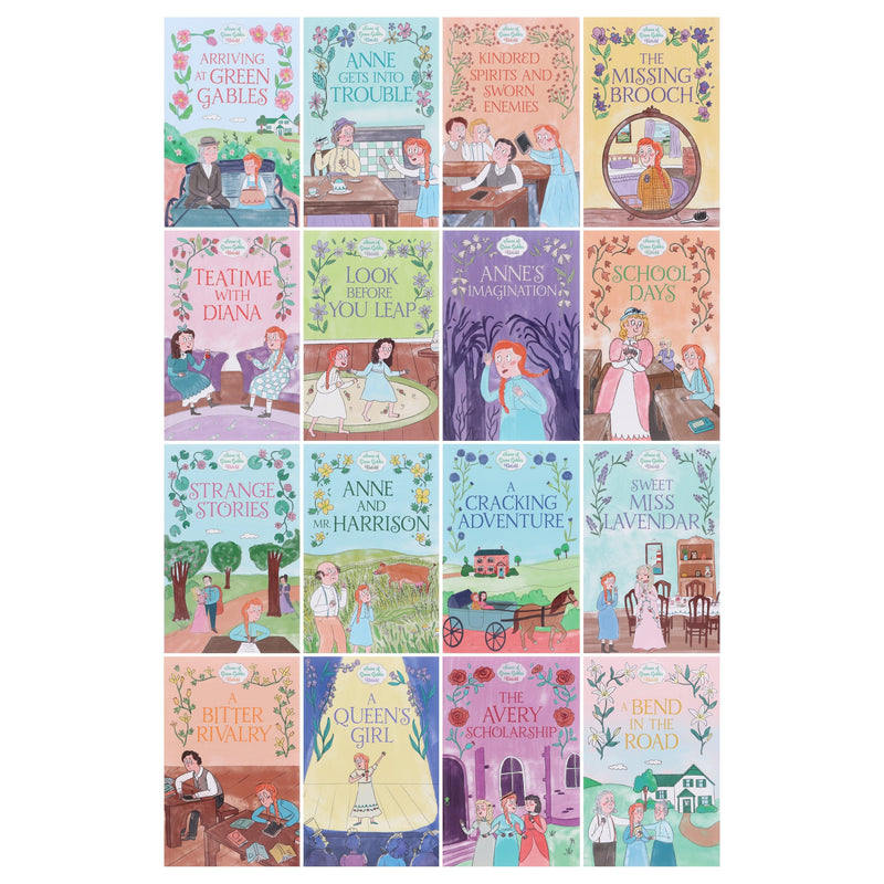 The Anne of Green Gables Collection by Samantha Newman Illustrated 16 Books Box Set - Ages 7-12 - Paperback 9-14 Arcturus Publishing Ltd