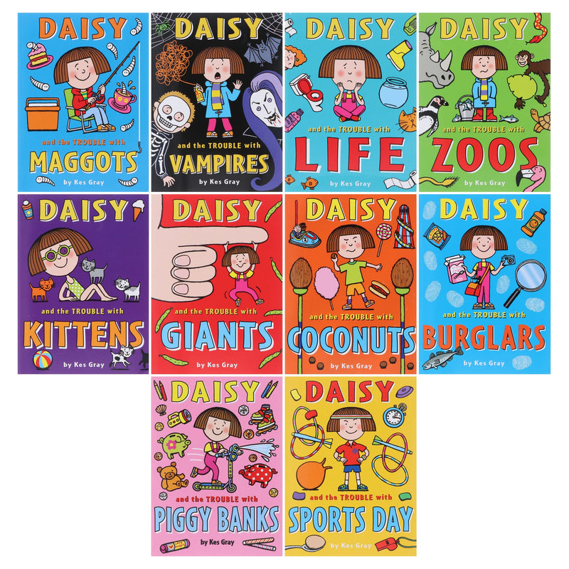 Daisy & The Trouble With Kittens By Kes Gray 10 Books Collection Set - Ages 9-14 - Paperback B2D DEALS Red Fox