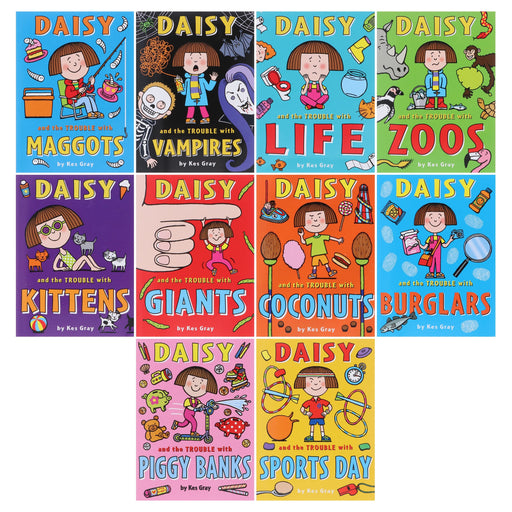 Daisy & The Trouble With Kittens By Kes Gray 10 Books Collection Set - Ages 9-14 - Paperback B2D DEALS Red Fox
