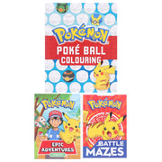 Pokemon Epic Battle Collection (Includes 3 Books, A Poster, A Door Hanger & A Poké Ball Craft) by Pokemon - Ages 6-8 7-9 HarperCollins Publishers