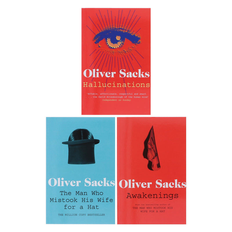 Oliver Sacks 3 Books Collection Set (The Man Who Mistook His Wife for a Hat, Hallucinations, Awakenings) - Non Fiction - Paperback Non-Fiction Macmillan