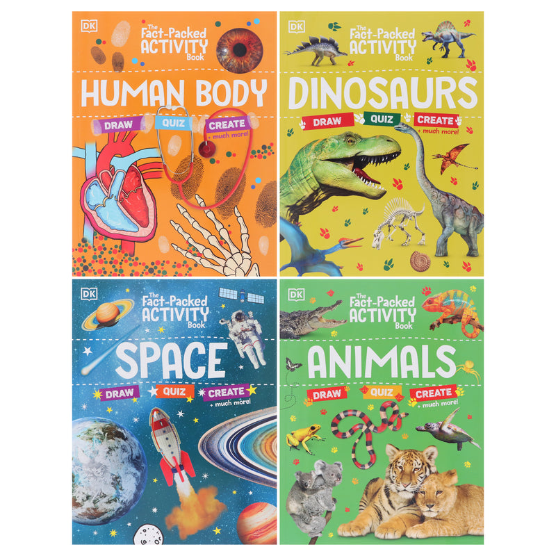 DK: The Fact-Packed Activity Book Collection 4 Books Set - Ages 5+ - Paperback