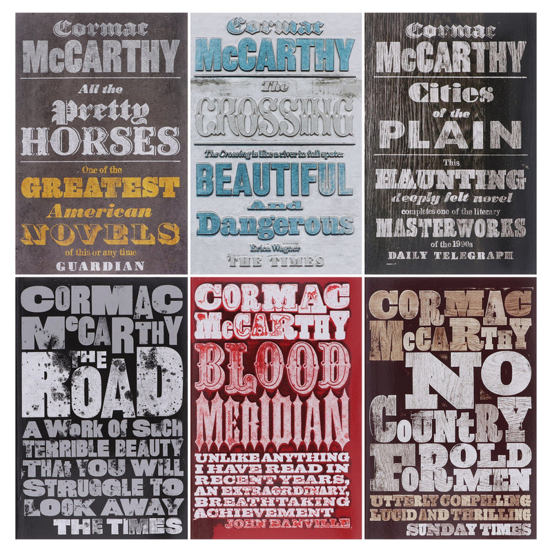 Cormac McCarthy 6 Books Collection Set - Fiction - Paperback Fiction Various