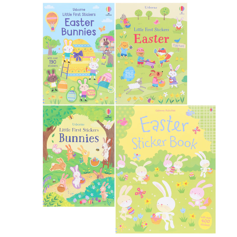 Usborne Easter Little First Stickers: 4 Picture Books Collection set - Ages 3+ - Paperback Non-Fiction Usborne Publishing Ltd