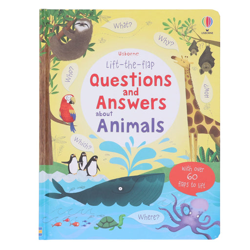 Usborne Lift-the-Flap Questions & Answers about Animals by Katie Daynes & Marie-Eve Tremblay - Ages 5+ - Board Book 5-7 Usborne Publishing Ltd