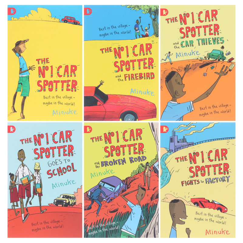 The No 1 Car Spotter Series 6 Books Collection Box Set by Atinuke - Ages 6-9 - Paperback 7-9 Walker Books Ltd