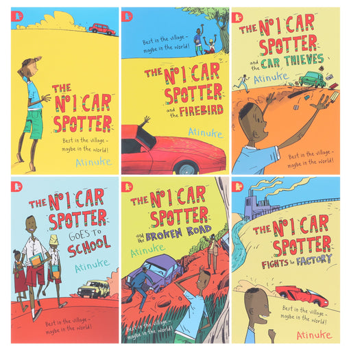 The No 1 Car Spotter Series 6 Books Collection Box Set by Atinuke - Ages 6-9 - Paperback 7-9 Walker Books Ltd