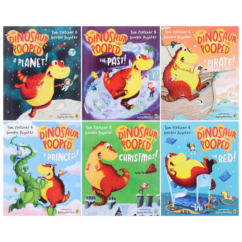 The Dinosaurs That Pooped Series by Tom Fletcher: 6 Books Collection Set - Ages 5-7 - Paperback 5-7 Puffin