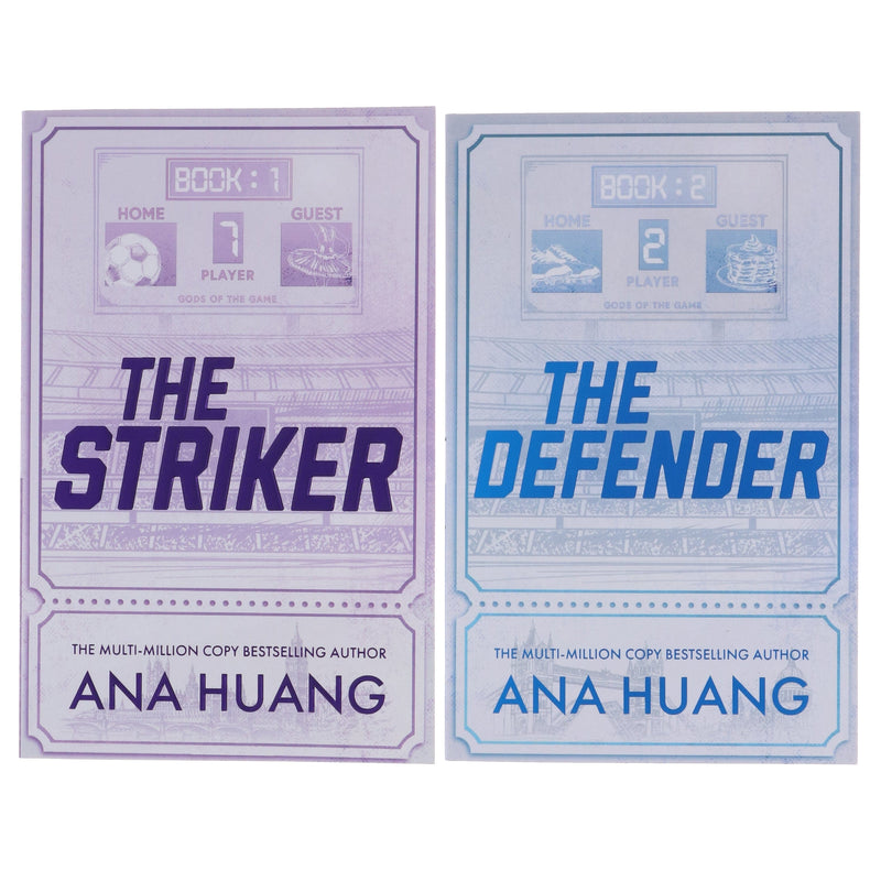 Gods of the Game Series (The Striker & The Defender) by Ana Huang 2 Books Collection Set - Fiction - Paperback Fiction Hachette