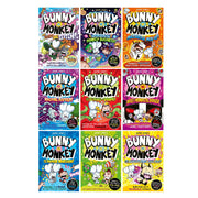 Bunny vs Monkey Series By Jamie Smart 9 Books Collection Set - Ages 7-9 - Paperback B2D DEALS David Fickling Books