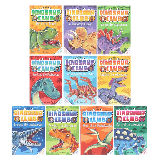 Dinosaur Club Series by Rex Stone (Book 1-10) Collection 10 Books Set - Age 5-7 - Paperback 5-7 DK Children