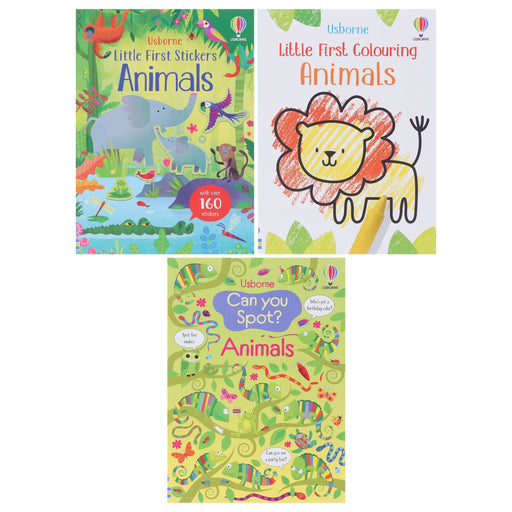 Usborne: My Animal Activity Pack 3 Books Box Set and Over 160 Stickers - Ages 3+ - Paperback 3-5 Usborne Publishing Ltd