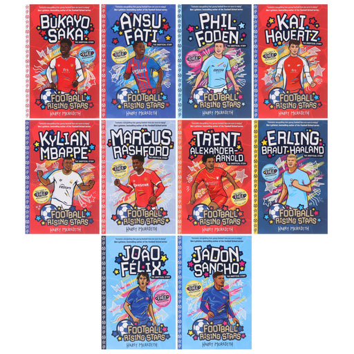 Football Rising Stars Series 1 by Harry Meredith 10 Books Collection Box Set - Ages 7-9 - Paperback 7-9 Sweet Cherry Publishing