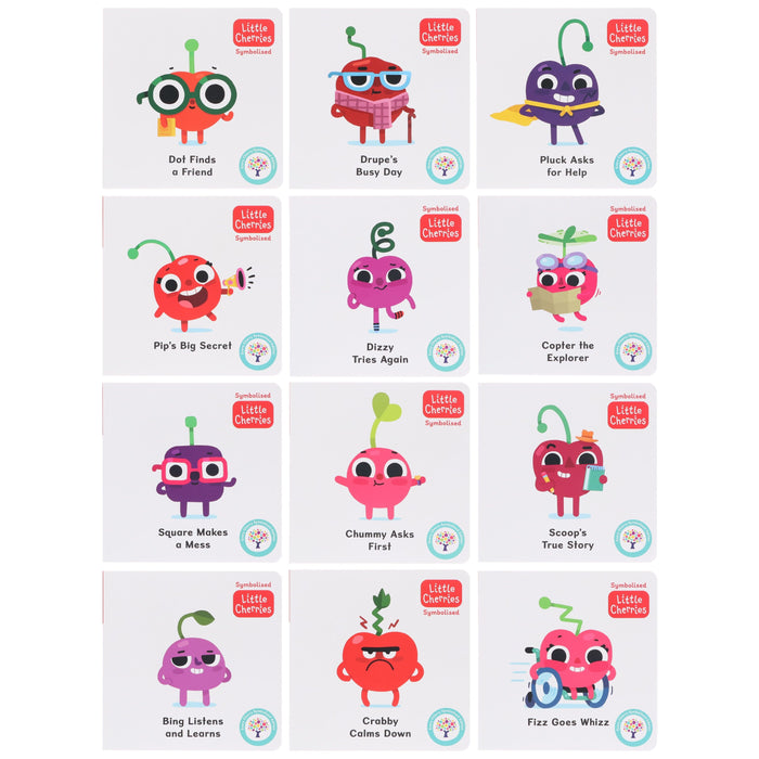 Symbolised Little Cherries Box Set 1 & 2: Illustrated 12 Books Collection Box Set (12 Free Audio Books Included) - Ages 5-7 - Paperback 5-7 Every Cherry Publishing