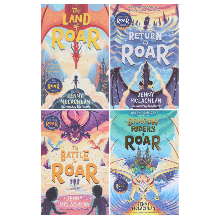The Land of Roar Series by Jenny McLachlan Illustrated 4 Books Collection Set - Ages 9-14 - Paperback 9-14 HarperCollins Publishers