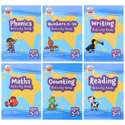 CGP Preschool Activity Book Bundle 6 Books Collection Set - Ages 3-4 - Paperback 3-5 Coordination Group Publications Ltd (CGP)