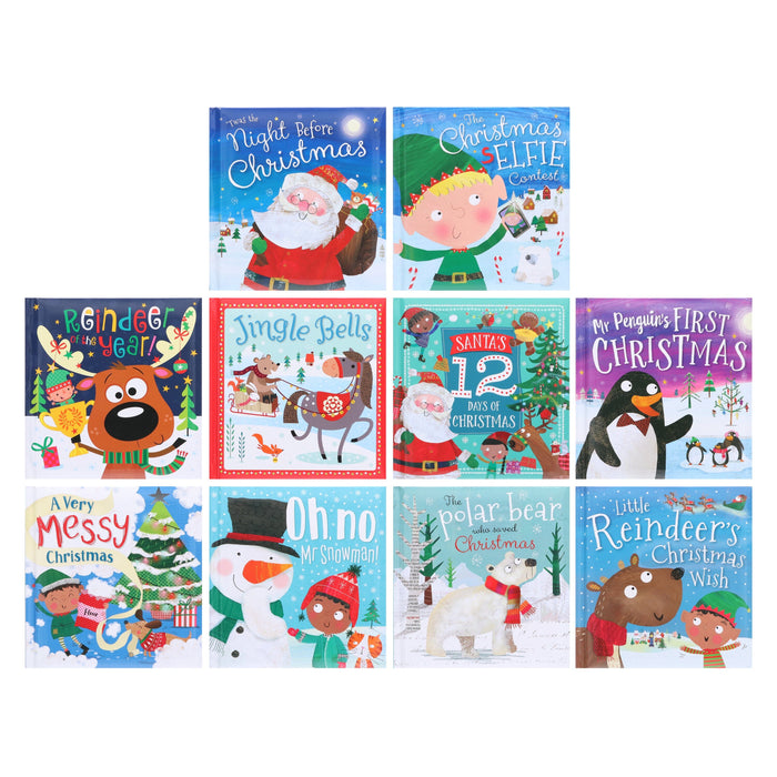 My Christmas Story 10 Picture Books Collection Set - Ages 3-6 - Hardback 0-5 Make Believe Ideas
