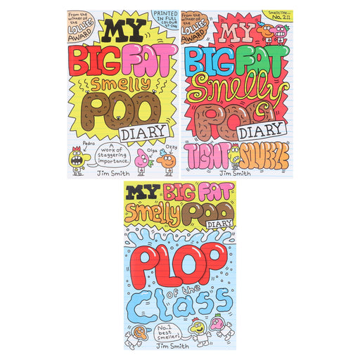 My Big Fat Smelly Poo Diary by Jim Smith 3 Full-Colour Graphic Novels Collection Set - Ages 7-12 - Paperback Graphic Novels Scholastic