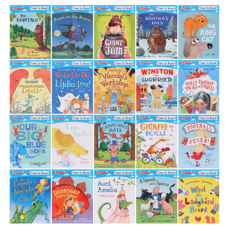 Time To Read Collection 20 Books Set By Julia Donaldson & Lydia Monks - Ages 3+ - Paperback 0-5 Macmillan