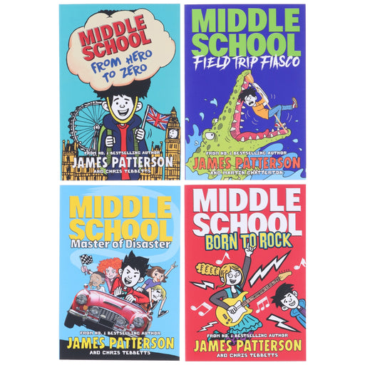 James Patterson Middle School 4 Books Collection Set - Ages 9 -14 - Paperback 9-14 Arrow Books