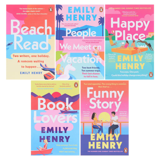 Beach Read Collection By Emily Henry: 5 Books Set - Fiction - Paperback Fiction Penguin Random House
