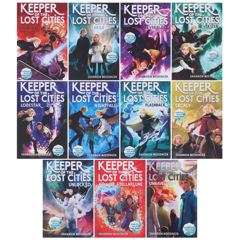 Keeper of the Lost Cities by Shannon Messenger 11 Books Collection Set - Ages 8+ - Paperback 9-14 Simon & Schuster Ltd