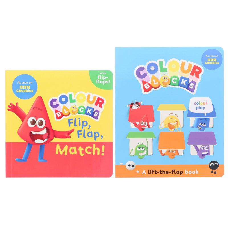 Colourblocks Colour Play: A Lift-the-Flap Book & Colourblocks Flip, Flap, Match! 2 Books Collection Set - Ages 3-6 - Board Book 3-5 Sweet Cherry Publishing