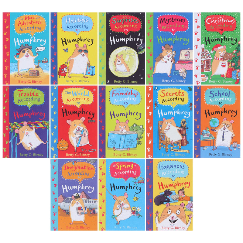 According to Humphrey the Hamster Series by Betty G. Birney 13 Books Collection Set - Ages 7+ - Paperback 7-9 Faber & Faber