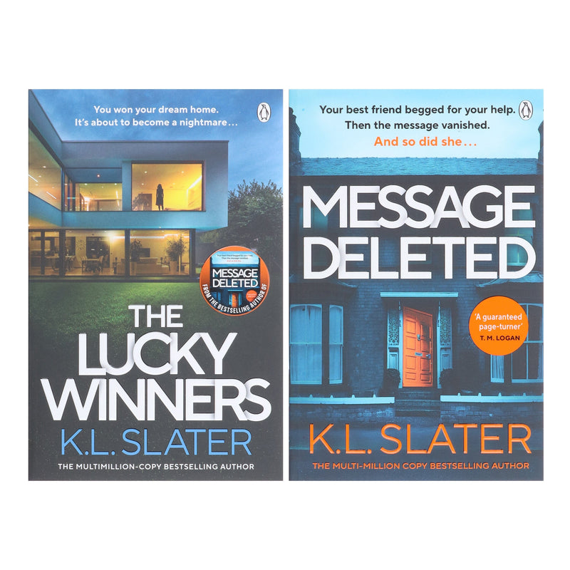 K. L. Slater Novels (Message Deleted & The Lucky Winners) 2 Books Set - Fiction - Paperback Fiction Penguin Random House