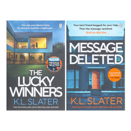K. L. Slater Novels (Message Deleted & The Lucky Winners) 2 Books Set - Fiction - Paperback Fiction Penguin Random House