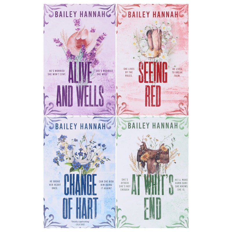 Wells Ranch Series by Bailey Hannah 4 Books Collection Set - Fiction - Paperback Fiction Hachette