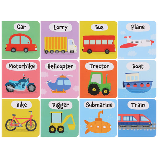 A Case of Cool Vehicles: 12 Title Board Book Collection Carry Case - Ages 3+ - Board Book 3-5 Sweet Cherry Publishing